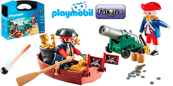 Chollo Maletín Grande Pirata y Soldado de Playmobil 