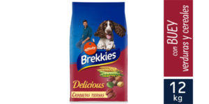 Envase Pienso 12 kg Brekkies Delicious Buey para perros barato en Amazon