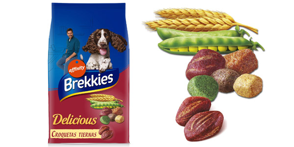 Envase Pienso 12 kg Brekkies Delicious Buey para perros chollo en Amazon