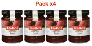 Pack x4 Helios Mermelada Extra de fresa 60% de fruta de 340 g barata en Amazon