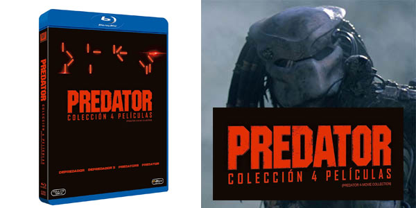 Pack 4 películas Predator en Bluray a buen precio en Amazon