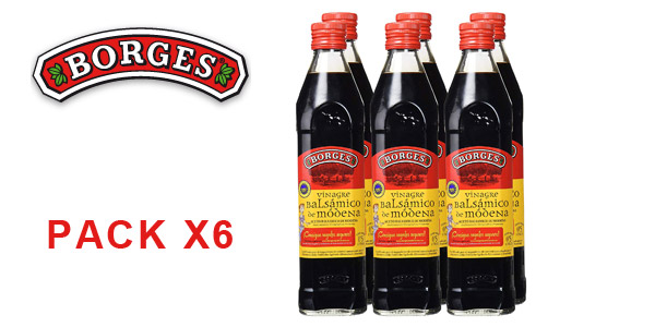 Pack x6 botellas Borges vinagre balsámico de módena de 500 ml barato en Amazon