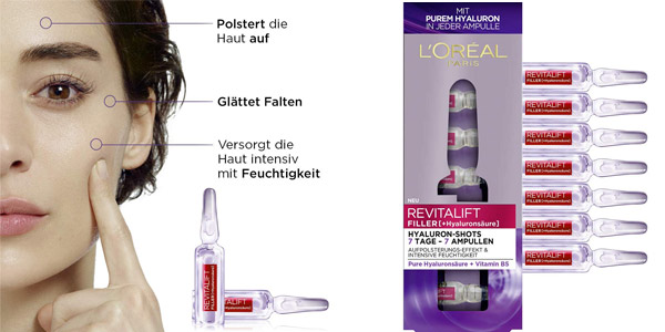 Pack x7 ampollas L'Oréal Paris Revitalift Filler barato en Amazon