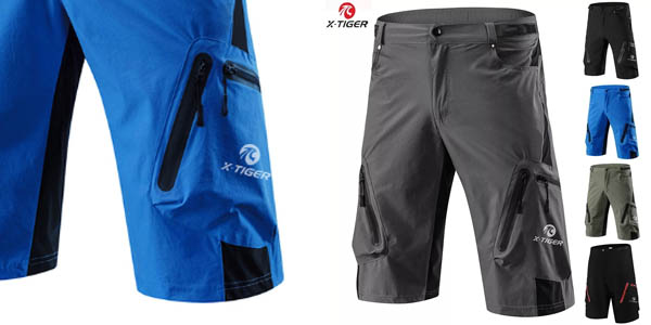 Pantalones cortos X-TIGER Pro multi bolsillo para hombre