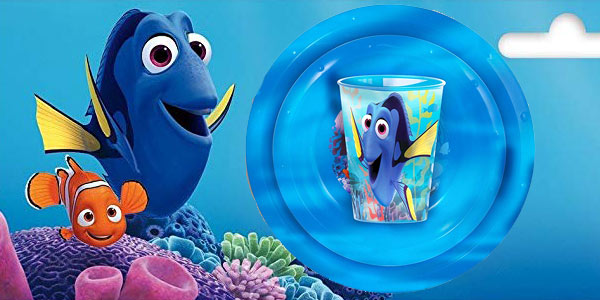 Set de plato, bol y vaso Buscando a Dory original de Disney Pixar barato en Amazon