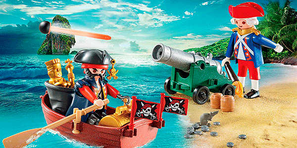 Maletín Grande Pirata y Soldado de Playmobil barato