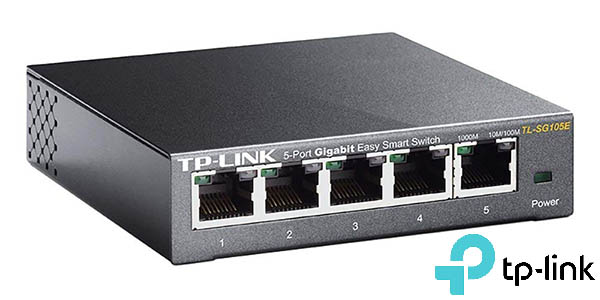 Conmutador de red TP-Link TL-SG105E Gigabit de 5 puertos