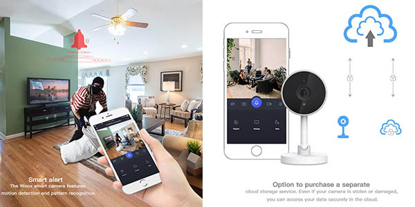 Woox cámara de vigilancia compatible con Alexa oferta