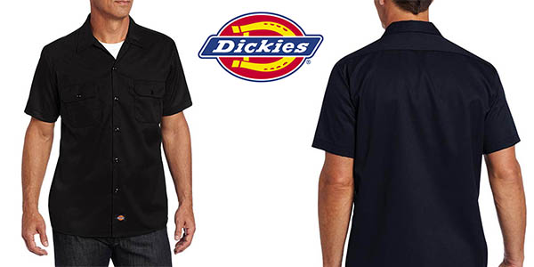 camisa Dickies Short Sleeve Slim Work Shirt chollo