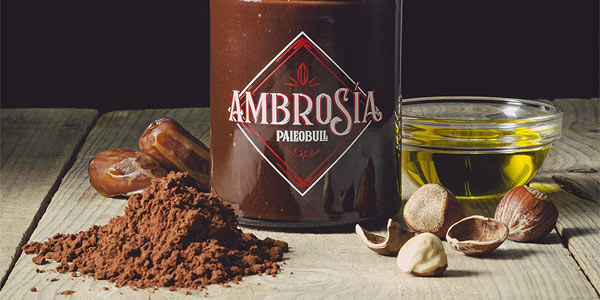 Crema de Cacao y Avellanas Saludable Ambrosía Paleobull de 300 gr chollo en Amazon