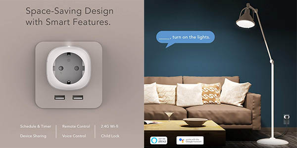 enchufes inteligentes Nooie con control a distancia mediante App oferta