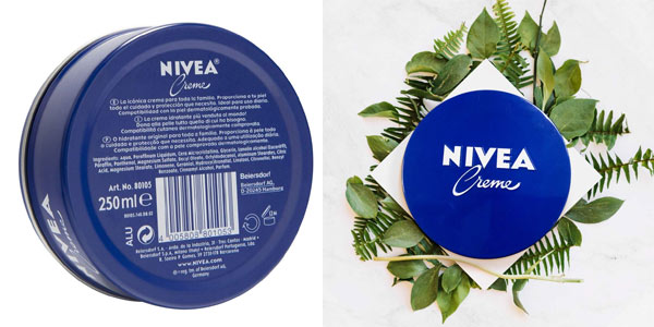 Comprar pack x4 Nivea Creme en lata azul en oferta en Amazon