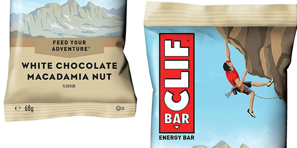 Pack x12 Barrita energética CLIF de avena con chocolate blanco y nuez de Macadamia de 68 gr/ud chollazo en Amazon