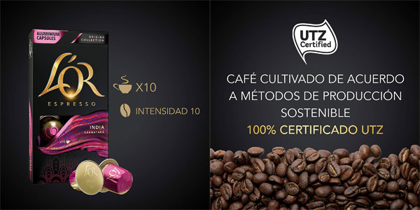 Pack x200 cápsulas L'Or Espresso Café India Intensidad 10 chollo en Amazon