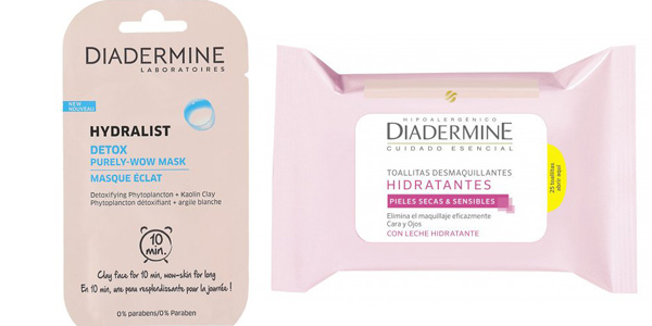 Pack Diadermine Essentials con Toallitas Hidratantes + Mascarilla Detox + Crema de Día Hidratante chollo en Amazon