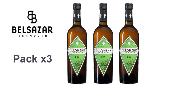 Pack x3 botellas Belsazar Dry Vermú de 750 ml barato en Amazon