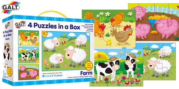 Set 4 puzles infantiles didácticos "Mi Primer Puzle" de Galt barato en Amazon