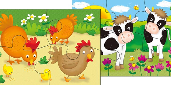 Set 4 puzles infantiles didácticos "Mi Primer Puzle" de Galt chollo en Amazon