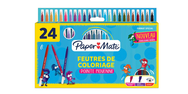 Caja x24 Rotuladores punta media Paper Mate 2032373 Youth Art barata en Amazon