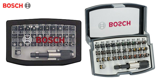 Set de 32 unidades Bosch Professional para atornillar barato en Amazon
