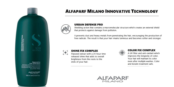 Champú Alfaparf Milano Semi di Lino Reestructurante para pelo dañado de 1.000 ml chollo en Amazon