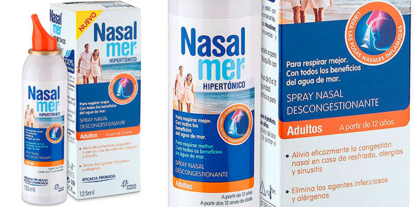 Chollo Spray nasal descongestionante Nasalmer para adultos de 125 ml 