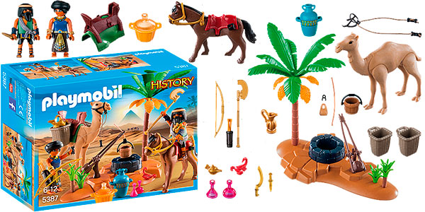 Chollo Set Campamento egipcio de Playmobil con 2 figuras 