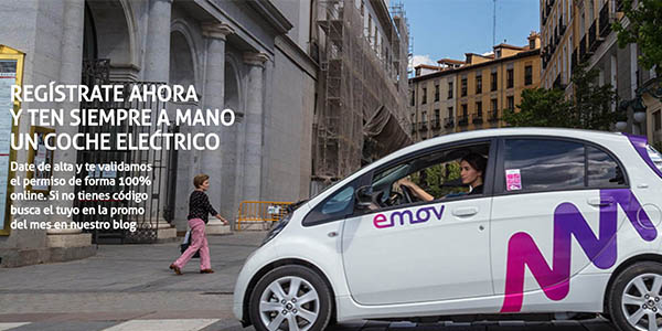 EMOV coches eléctricos de alquiler en Madrid