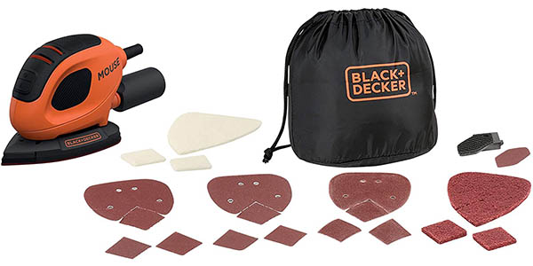 Lijadora BLACK+DECKER BEW230BCA-QS (10 accesorios + bolsa)