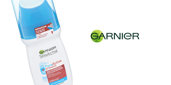 Limpiador exfoliante de uso diario Garnier PureActive Intensive Exfocepillo para piel grasa de 150 ml chollo en Amazon