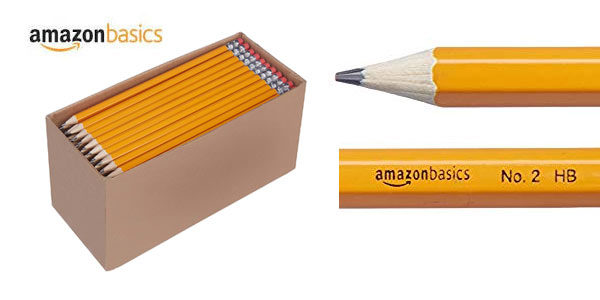 Caja de 150 lápices de madera afilados AmazonBasics nº 2 HB