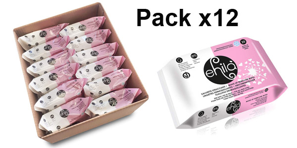 Pack x300 Toallitas Desmaquillantes Ehilà con Aceites Emolientes y Vitamina E baratas en Amazon