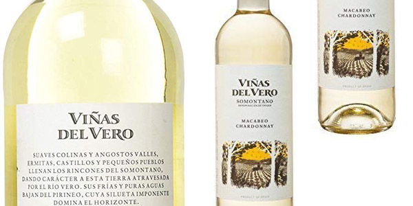 Pack x6 Viñas Del Vero Macabeo-Chardonnay D.O. Somontano de 750 ml chollo en Amazon