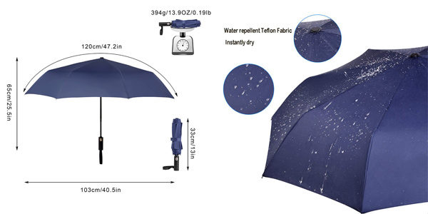 Paraguas Plegable compacto Veperain Paraguas chollazo en Amazon