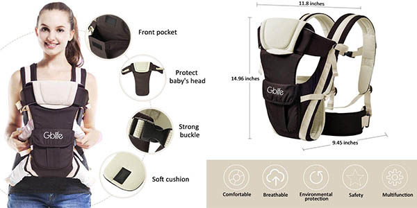 Mochila Portabebés GBlife ajustable