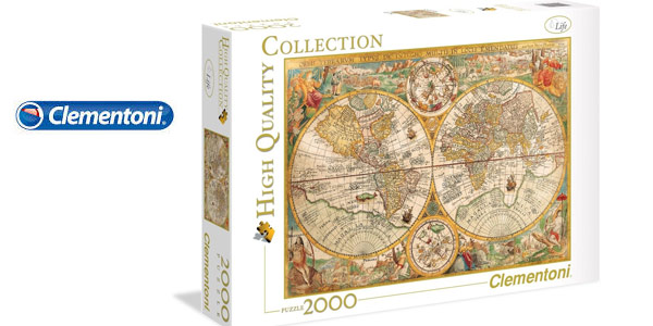 Puzle de 2000 Piezas Clementoni 32557 Mapa Antiguo de Pietrus Plancius barato en Amazon