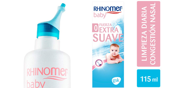 Spray nasal extra suave Rhinomer Baby fuerza 0 para bebés barato en Amazon