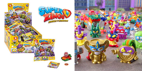 Display Superzings Serie 4 con 24 vehículos BlasterJet y figuras