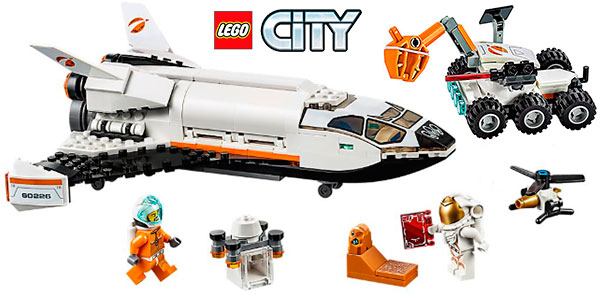 Chollo Set Lanzadera Científica a Marte de LEGO City con 2 minifiguras 