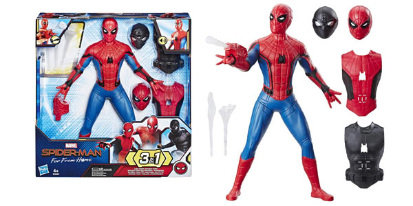Figura Deluxe Spider-Man Traje lanzaredes (Hasbro) barata en Amazon