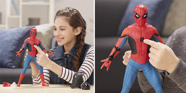Figura Deluxe Spider-Man Traje lanzaredes (Hasbro) chollo en Amazon