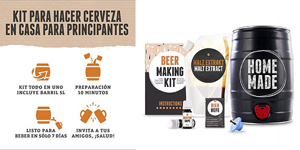 kit Brewbarrel de elaboración de cerveza lager casera oferta
