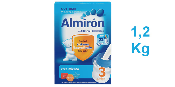 Envase 1,2 Kg Leche de crecimiento en polvo Almirón 3 (desde los 12 meses) barato en Amazon