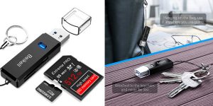 Llavero USB 3.0 lector de tarjetas de memoria SD/Micro SD, TF barato en Amazon
