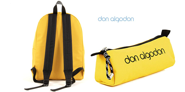 Mochila escolar Don Algodón + estuche chollazo en Amazon