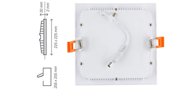 Pack 5x Panel Downlight LED Cuadrado de 18W chollazo en Amazon