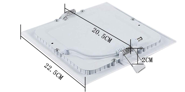 Pack 5x Panel Downlight LED Cuadrado de 18W chollo en Amazon