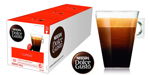 ▷ Chollo Pack x90 cápsulas Café con leche Nescafé Dolce Gusto por