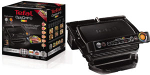 Parrilla de asar Tefal Optigrill+ Black Edition GC712812 de 2.000 W barata en Amazon