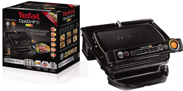 Plancha de cocina Tefal Optigrill+ Black Edition GC712812 de 2.000 W